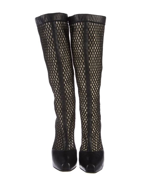 versace fishnet boots|Versace Boots for Women .